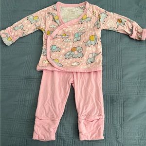 Little Sleepies Pink Elephant Crossover Set